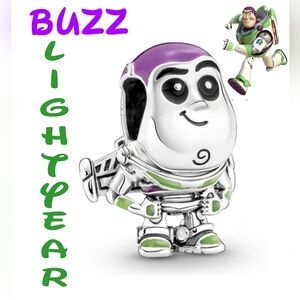 BOGO! Bundle to get the discount!!  925 Silver Toy Story Buzz Lightyear Enamal
